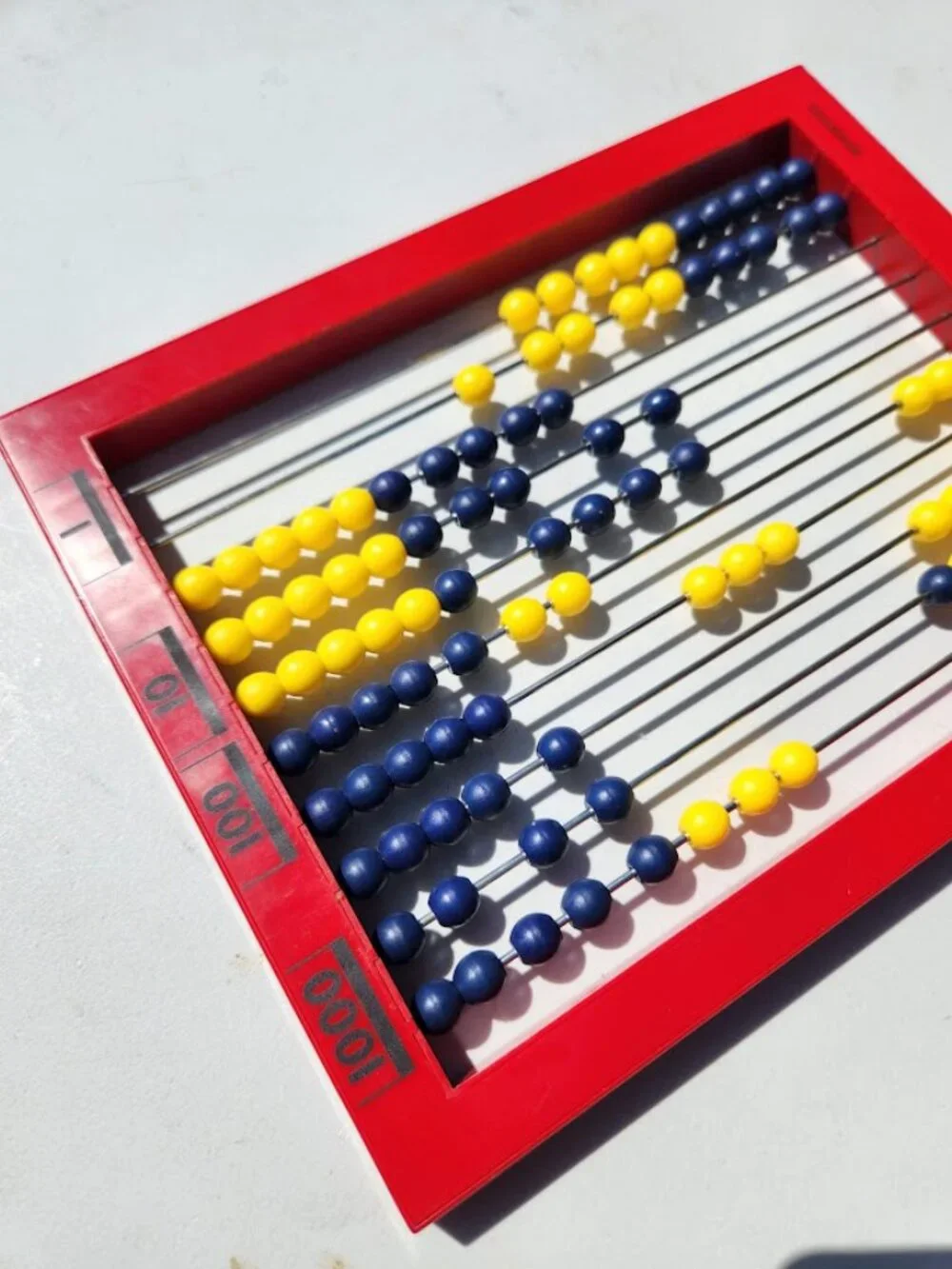 RightStart Math AL Abacus Red Blue Beads Homeschool Manipulative School Supplies